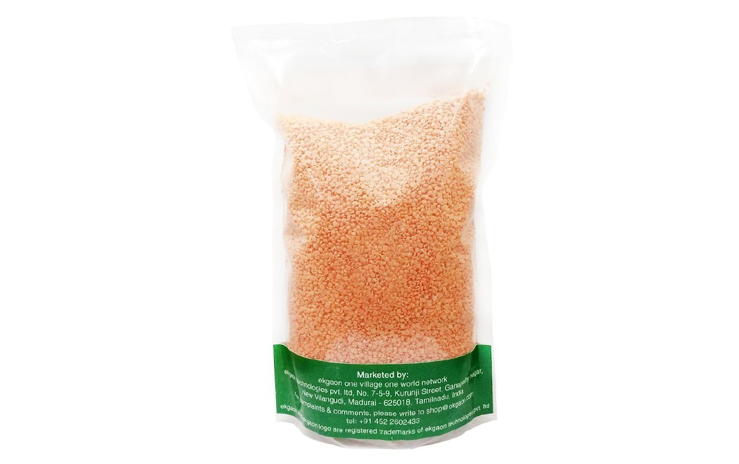 Ekgaon Unpolished Desi Masoor Dal-(Dhuli)    Pack  1 kilogram